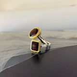 ANILLO FIAMMA GRANATE
