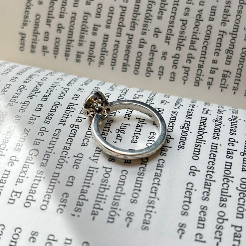 ANILLO CELLINI PLATA CON ORO Y CRISTAL
