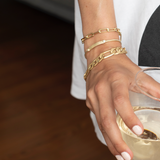 PULSERA ENRICONI ENCHAPADA EN ORO