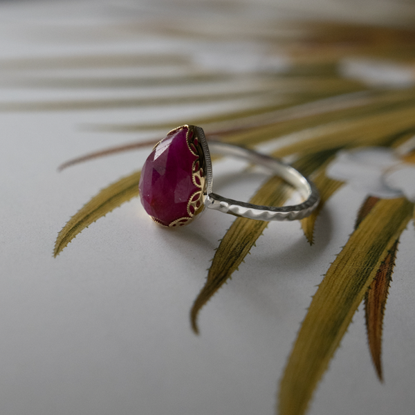 ANILLO CARUSSO RAIZ DE RUBI