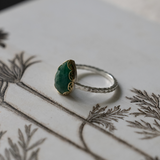 ANILLO CARUSSO RAIZ DE ESMERALDA