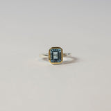 ANILLO SILVESTRI TOPACIO CORTE ESMERALDA (PRE ORDER)