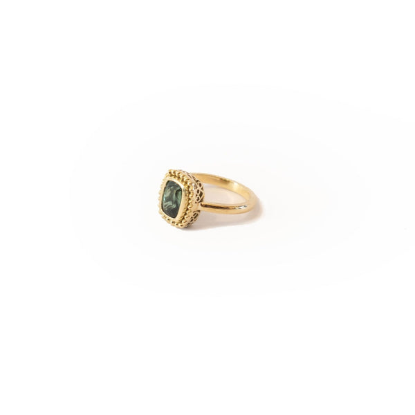 ANILLO SCALZO TURMALINA VERDE