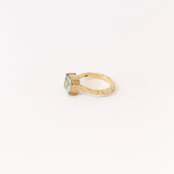ANILLO NICOLETTA AGUA MARINA CUADRADA
