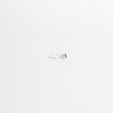 ANILLO CELLINI PLATA CON ORO Y TOPACIO FUMÉ