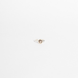 ANILLO CELLINI PLATA CON ORO Y TOPACIO FUMÉ