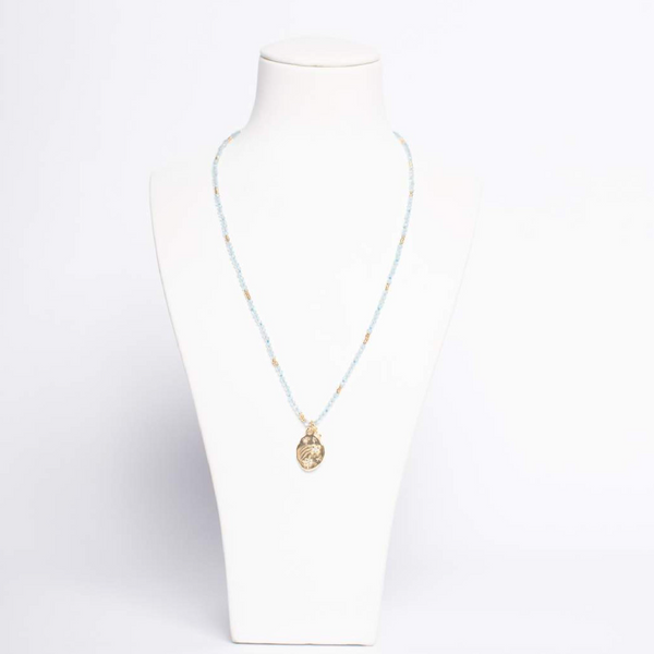 COLLAR BRIANO AGUA MARINA