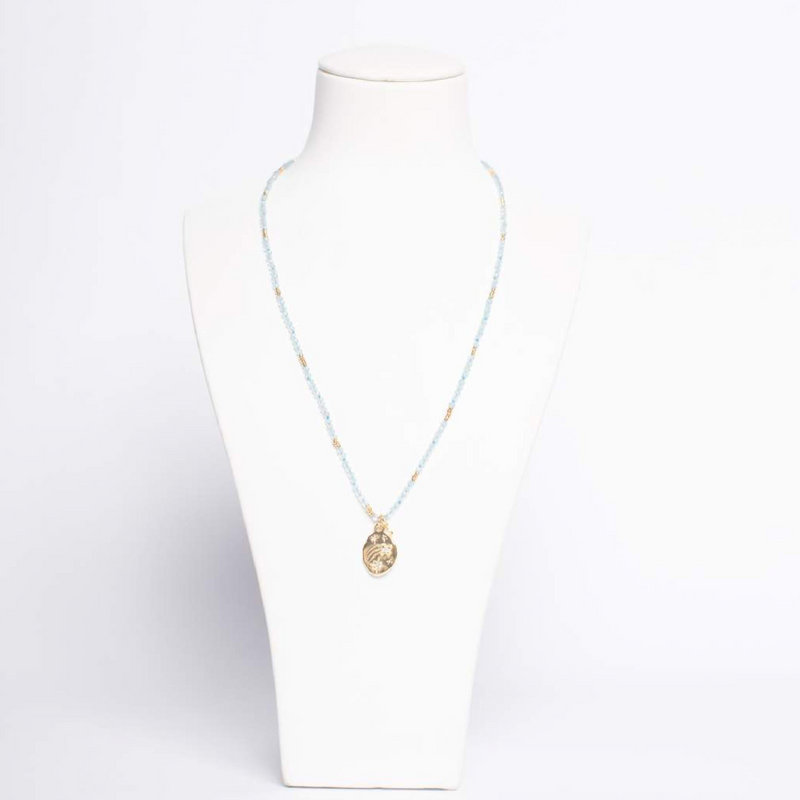 COLLAR BRIANO AGUA MARINA