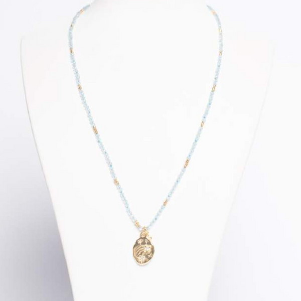 COLLAR BRIANO AGUA MARINA