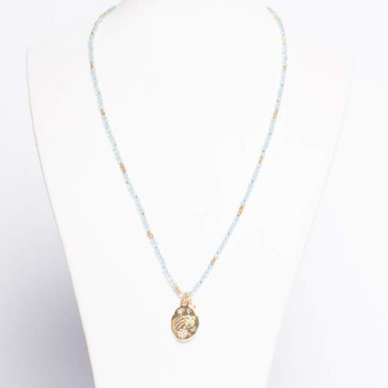 COLLAR BRIANO AGUA MARINA