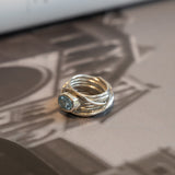 ANILLO FOGGIA TOPACIO AZUL