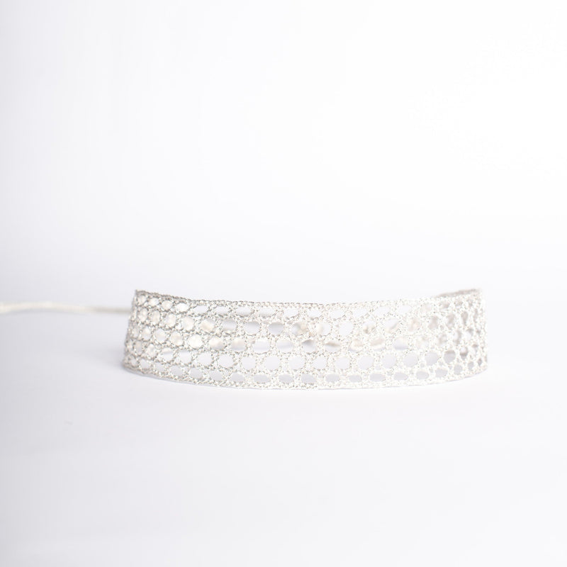 CHOKER LAMA MARRUECOS PLATEADO