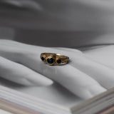 ANILLO DUNA 3 PIEDRAS BRONCE