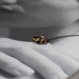ANILLO DUNA 3 PIEDRAS BRONCE