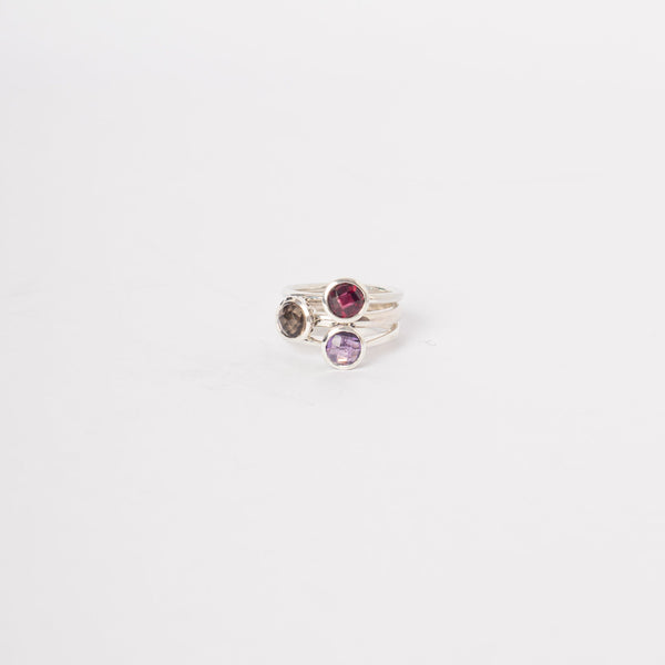 ANILLO CELLINI GRANATE