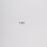 ANILLO SIBARI TOPACIO AZUL REDONDO