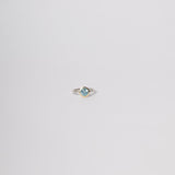 ANILLO SIBARI TOPACIO AZUL REDONDO GRANDE ( PRE ORDER)