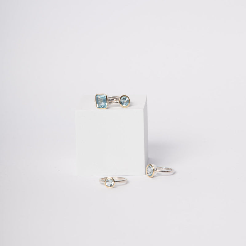 ANILLO SIBARI TOPACIO AZUL REDONDO