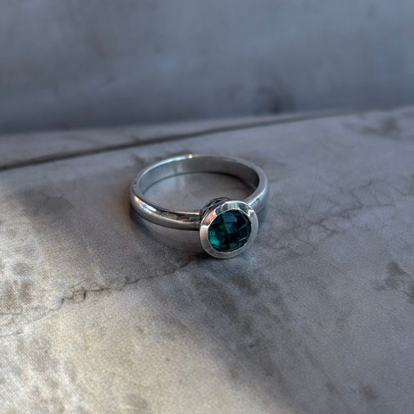 ANILLO CELLINI TURMALINA VERDE