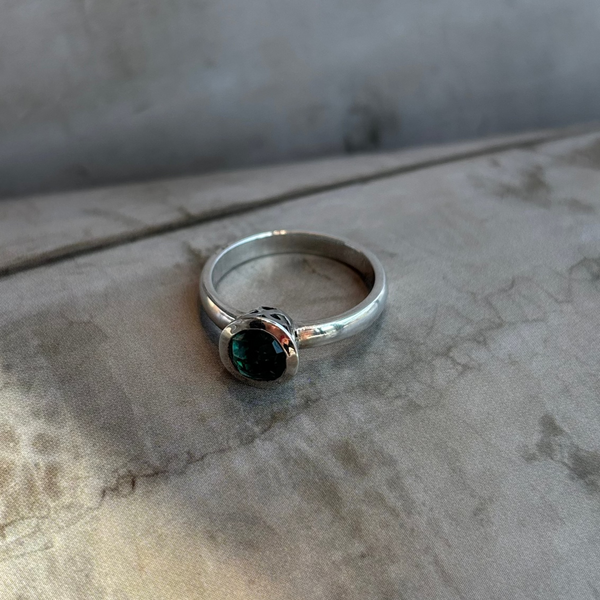 ANILLO CELLINI TURMALINA VERDE