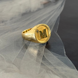 ANILLO DE SELLO DE ORO (A PEDIDO )