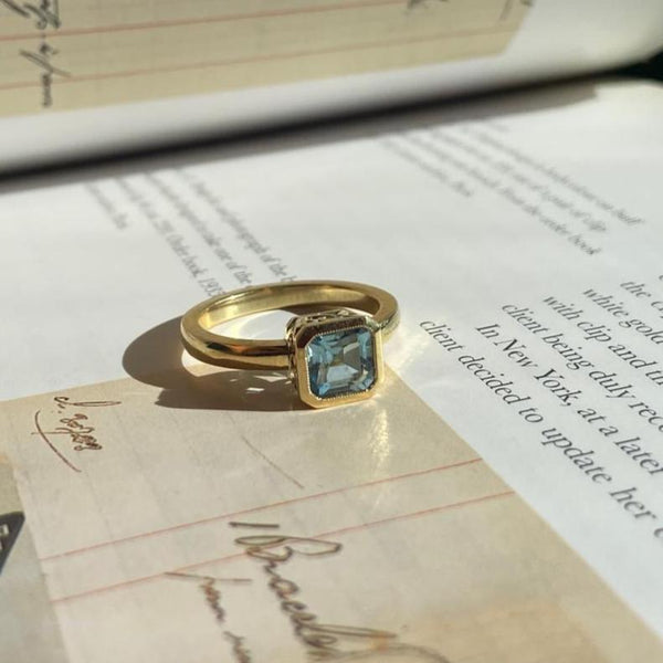 ANILLO COLUCCI AGUA MARINA