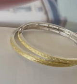 PULSERA BARROCA PLATA CON ORO