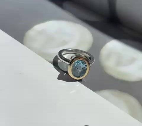 ANILLO FABBIANI TOPACIO AZUL