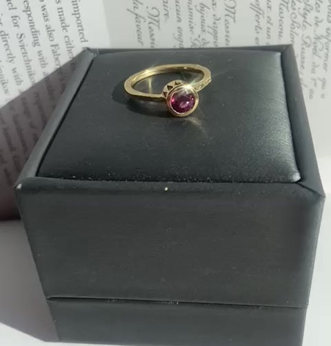 ANILLO CLEMENTINA TURMALINA ROSADA