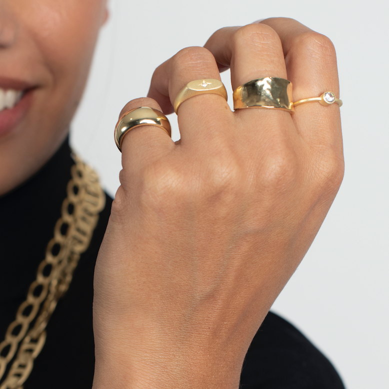 ANILLO PARODI ENCHAPADO EN ORO BRILLANTE