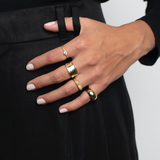 ANILLO BIANCHI ENCHAPADO EN ORO BRILLANTE