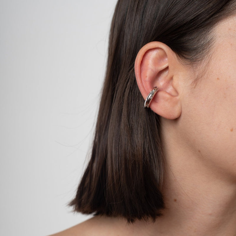 EARCUFF SEMPLICE PLATEADO