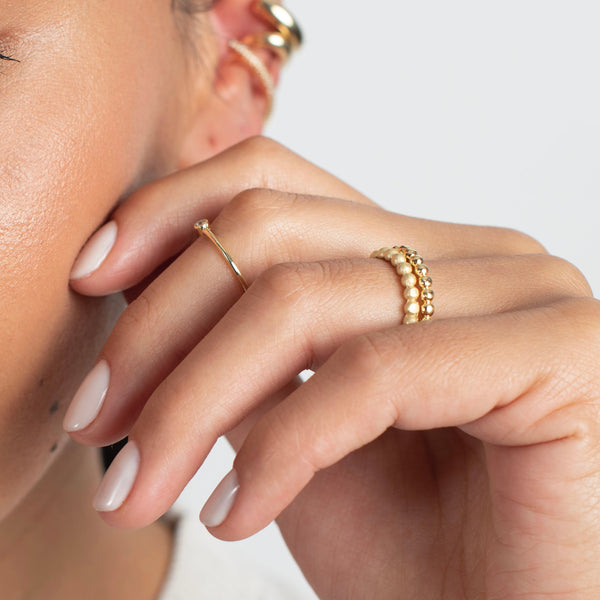 ANILLO RICCIONE ENCHAPADO EN ORO